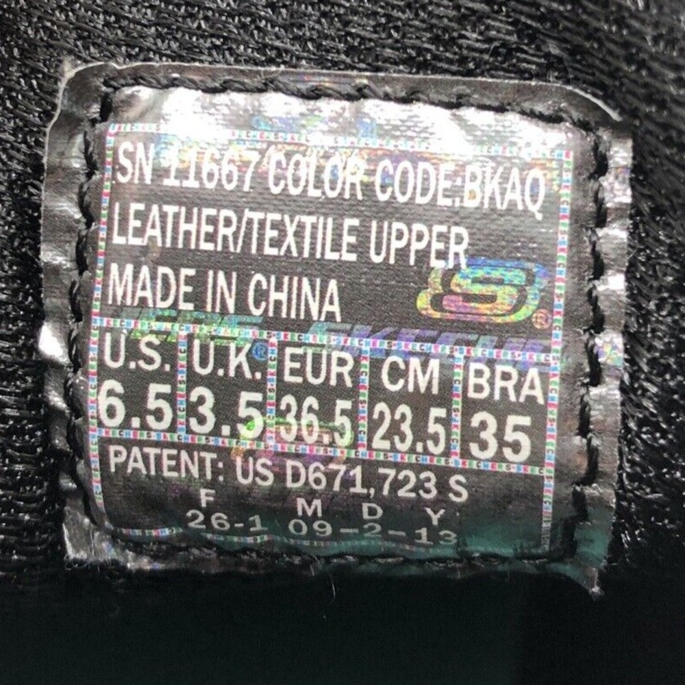Skechers S Sport Flexsole Womens Size 6.5 Black & Aqua Running Shoes # 11667 - Picture 5 of 6